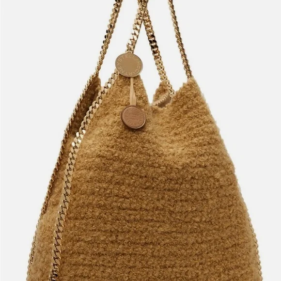 Stella McCartney Gold Chain Tan Shoulder Bag - Picture 15 of 16